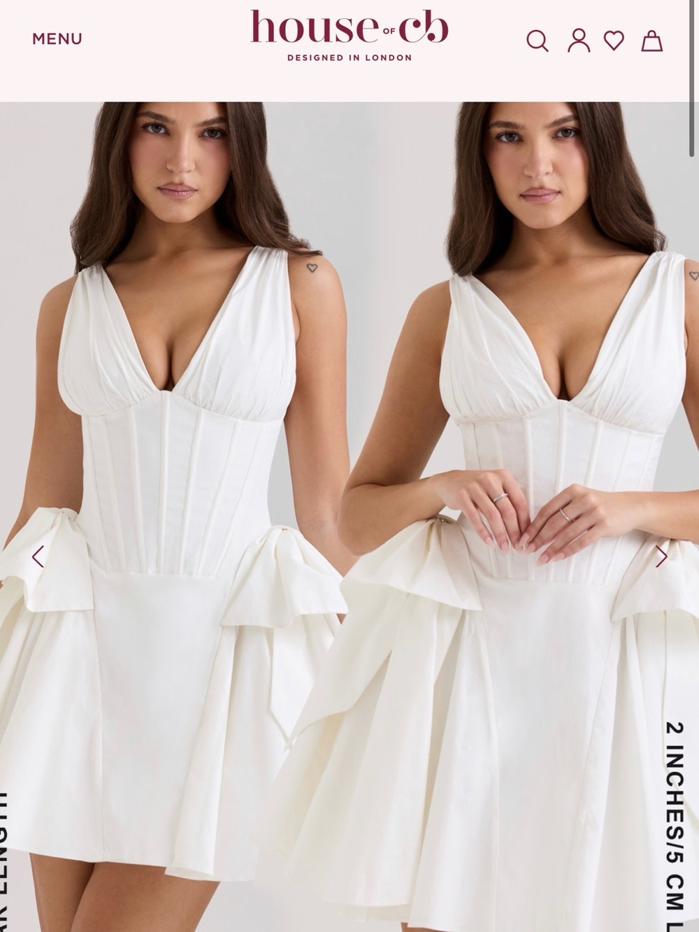 House of CB White Corset Amalia Dress - Picture 4 of 6